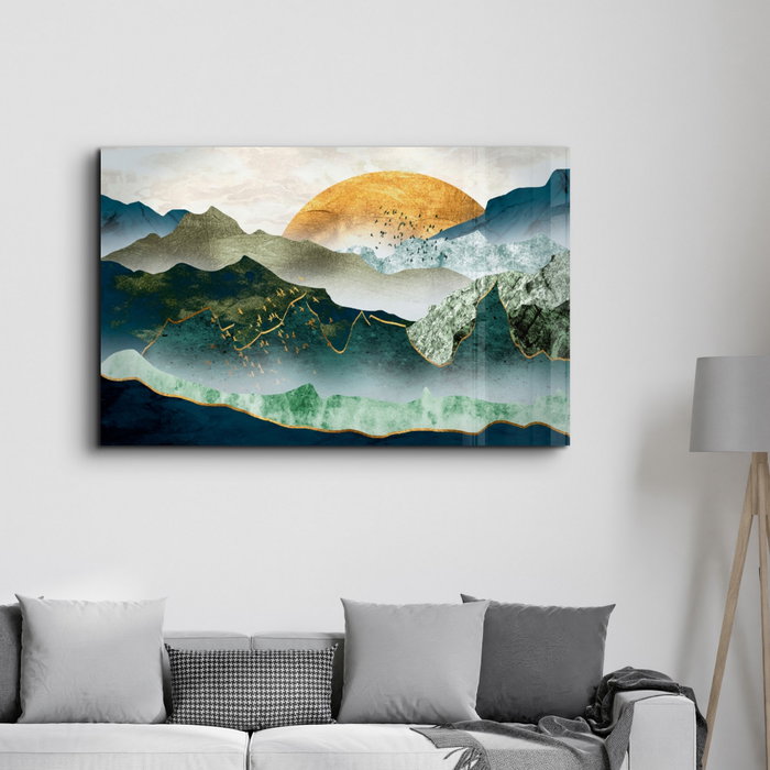 Wallity CAM-1060 Pintura Decorativa de Vidrio Templado Multicolor 46 x 72 cm Wallity CAM-1060 Pintura Decorativa de Vidrio Templado Multicolor 46 x 72 cm